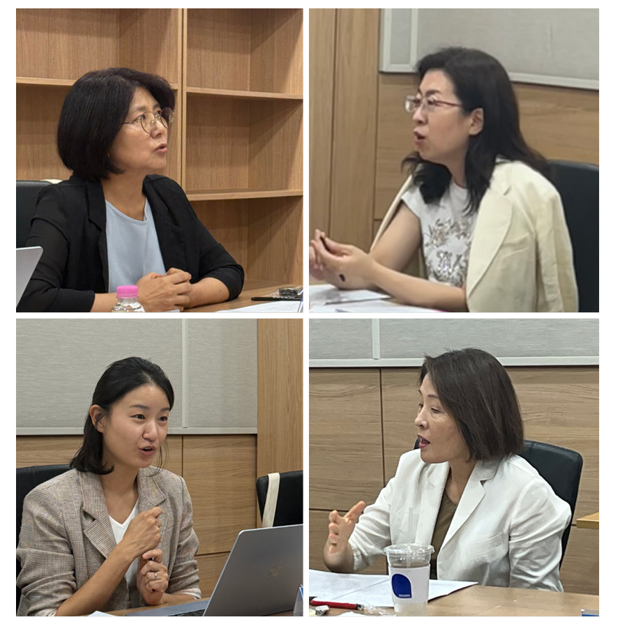위 왼쪽부터 시계방향으로 김경희 한림대 미디어스쿨 교수, 박아란  고려대 미디어대학 교수, 정은령 세명대 저널리즘대학원 교수,  김누리 카이스트 문술미래전략대학원 교수 ⓒ한국언론진흥재단